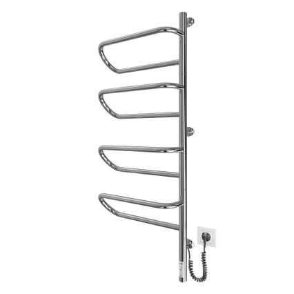 Elektriline pööratav rätikukuivati ELECTRA 120W/230V 102,5x44,5 cm roostevaba teras/kroom parempoolne