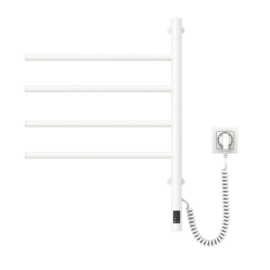 Elektriline pööratav rätikuivati termostaadiga ARABESQUE 60W 65x49 cm valge