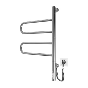 Elektriline pööratav rätikuivati TRISTAR 75W/230V 62,5x44,5 cm IP44 roostevaba teras/läikiv kroom