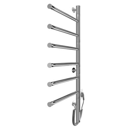 Elektriline pöörlev rätikuivati VEER 80W/230V 80x44,5 cm roostevaba teras/läikiv kroom