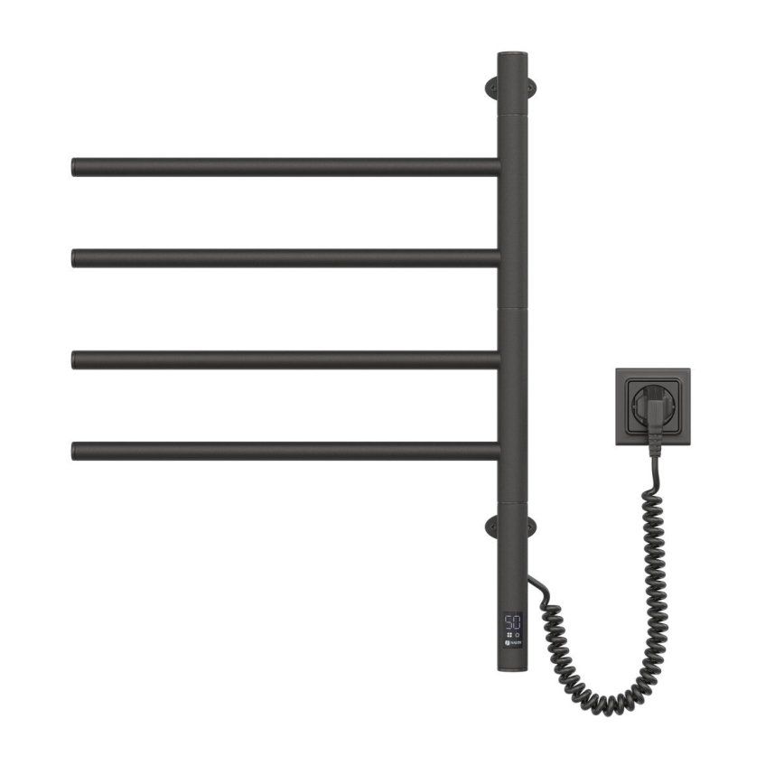 Elektriline pöörlev rätiku kuivati termostaadiga ARABESQUE 60W 65x49 cm must
