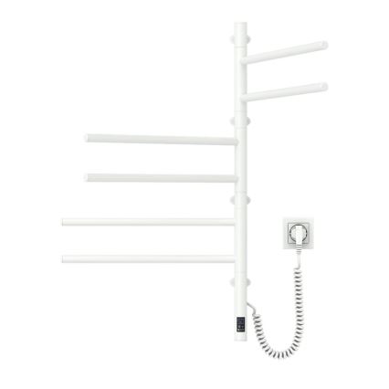 Elektriline pöörlev rätikuivati termostaadiga ARABESQUE, 105 W, 80 x 49 cm, valge