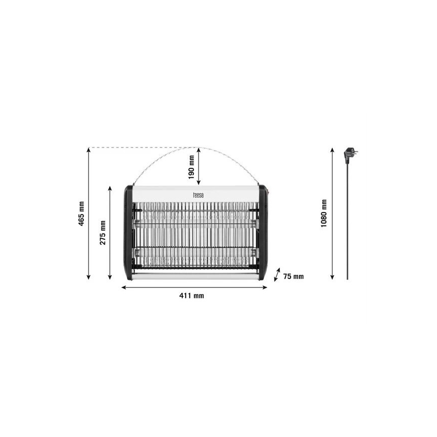 Elektriline putukapüüdja 2x10W/230V 80m2