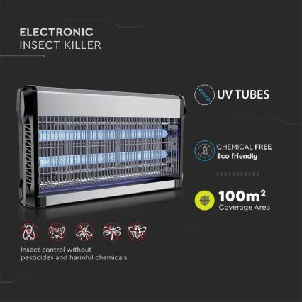 Elektriline putukapüüdja 2x15W/230V 100m2