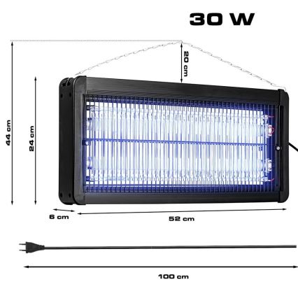 Elektriline putukapüüdja 2x15W/230V 120 m²