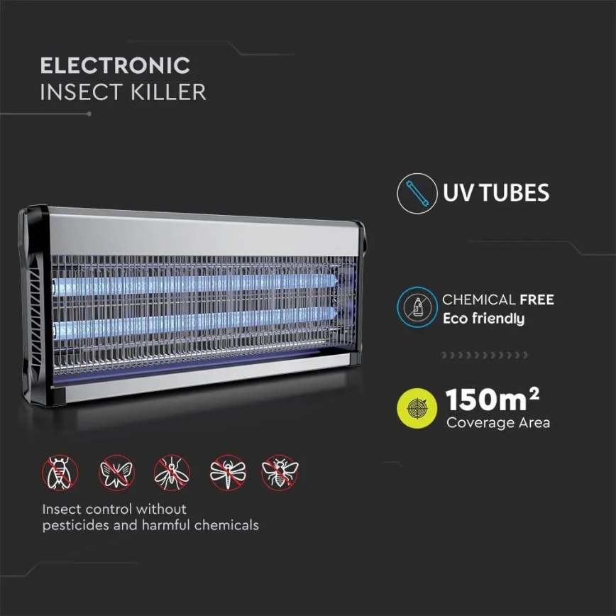Elektriline putukapüüdja 2x20W/230V 150 m²