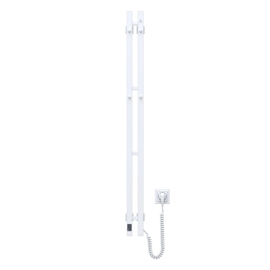 Elektriline rätikuhoidik koos termostaadiga SILOUETTE 187W/230V 120,6 cm IP44 valge parem kandiline