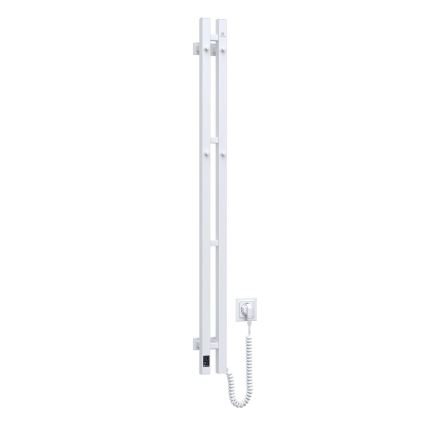 Elektriline rätikuhoidik koos termostaadiga SILOUETTE 187W/230V 120,6 cm IP44 valge parem kandiline