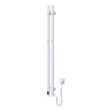 Elektriline rätikuhoidik koos termostaadiga SILOUETTE 187W/230V 120,6 cm IP44 valge parem kandiline