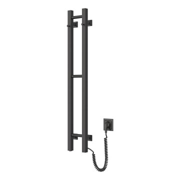 Elektriline rätikuhoidik SILOUETTE 187W/230V 101,1 cm IP44 must parem kandiline