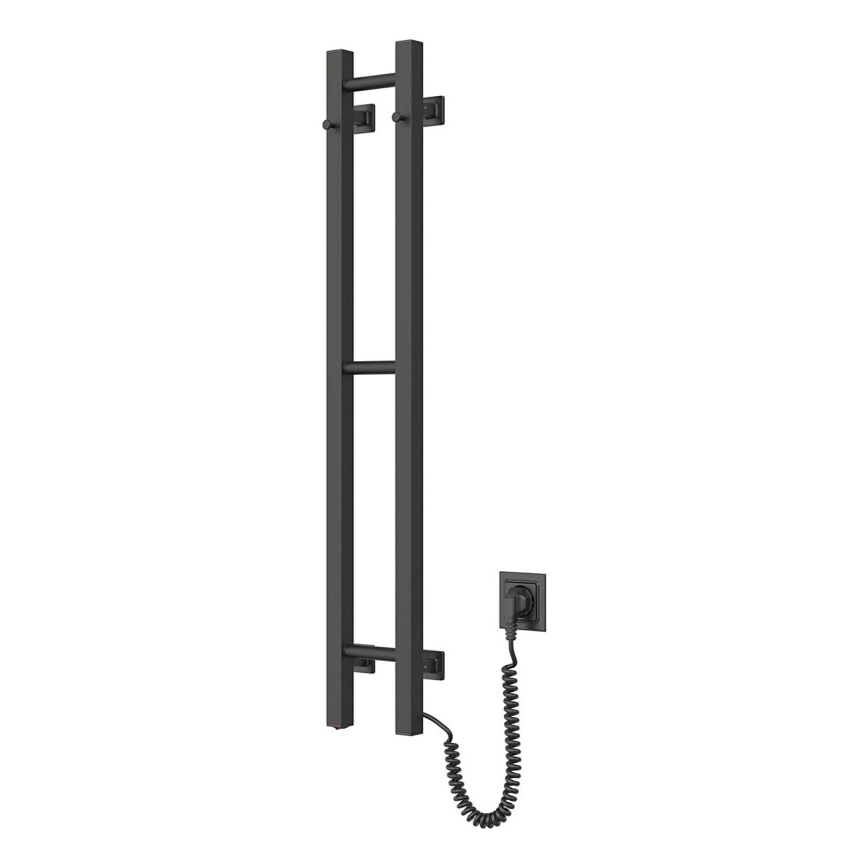 Elektriline rätikuhoidik SILOUETTE 187W/230V 101,1 cm IP44 must parem kandiline