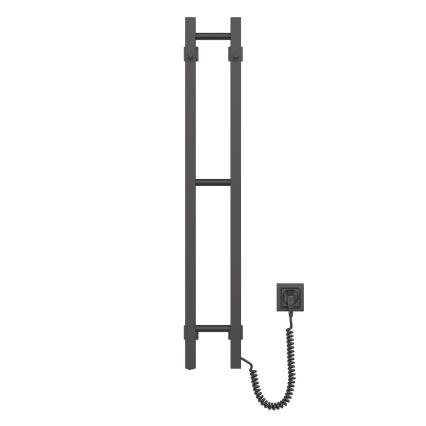 Elektriline rätikuhoidik SILOUETTE 187W/230V 101,1 cm IP44 must parem kandiline