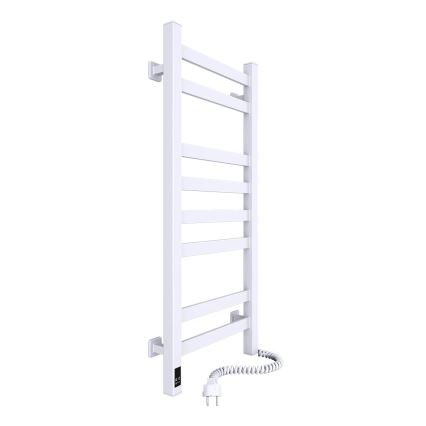 Elektriline rätikuivati termostaadiga AVANGARD 105W 80x36 cm  valge parempoolne