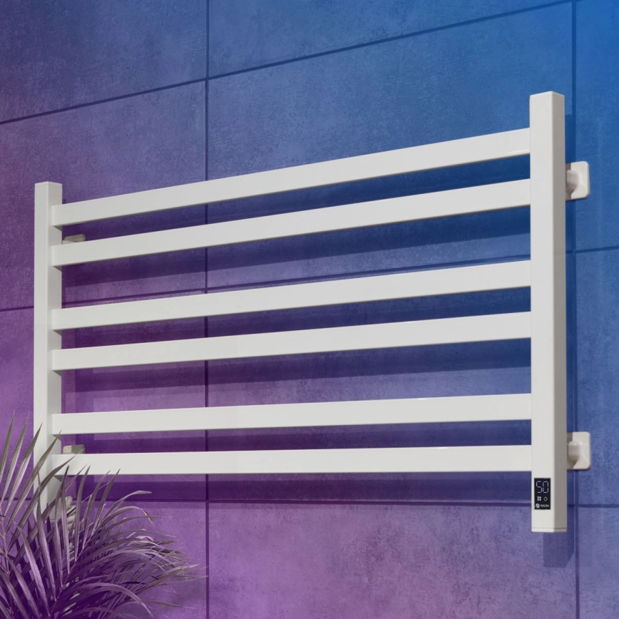 Elektriline rätikuivati termostaadiga AVANGARD 181W 50x90 cm valge vasakpoolne