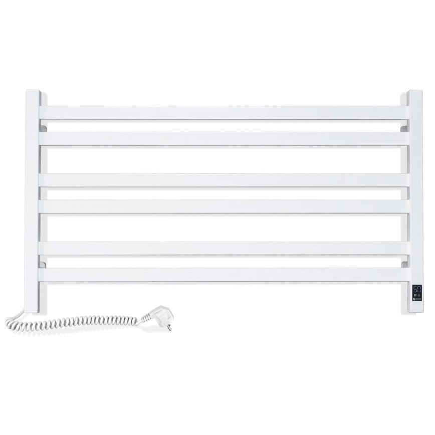 Elektriline rätikuivati termostaadiga AVANGARD 181W 50x90 cm valge vasakpoolne
