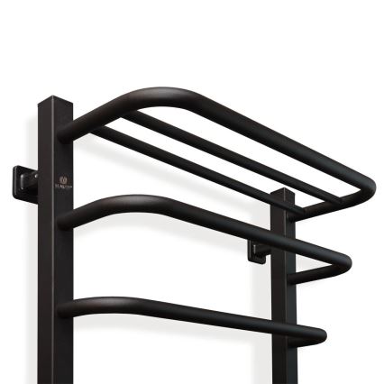 Elektriline rätikuivati termostaadiga FORTIS 155W 80x48 cm  must parempoolne