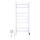 Elektriline rätikukuivati termostaadiga AVANGARD 105W 80x36 cm valge, vasakpoolne