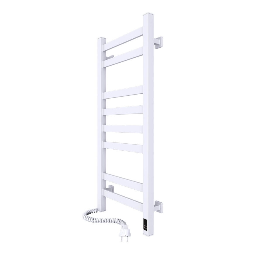 Elektriline rätikukuivati termostaadiga AVANGARD 105W 80x36 cm valge, vasakpoolne