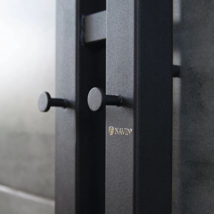 Elektriline rätikukuivati termostaadiga SILOUETTE 106W 150x9 cm must parempoolne