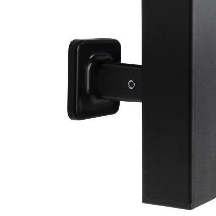 Elektriline rätikukuivati termostaadiga SILOUETTE 106W 150x9 cm must parempoolne