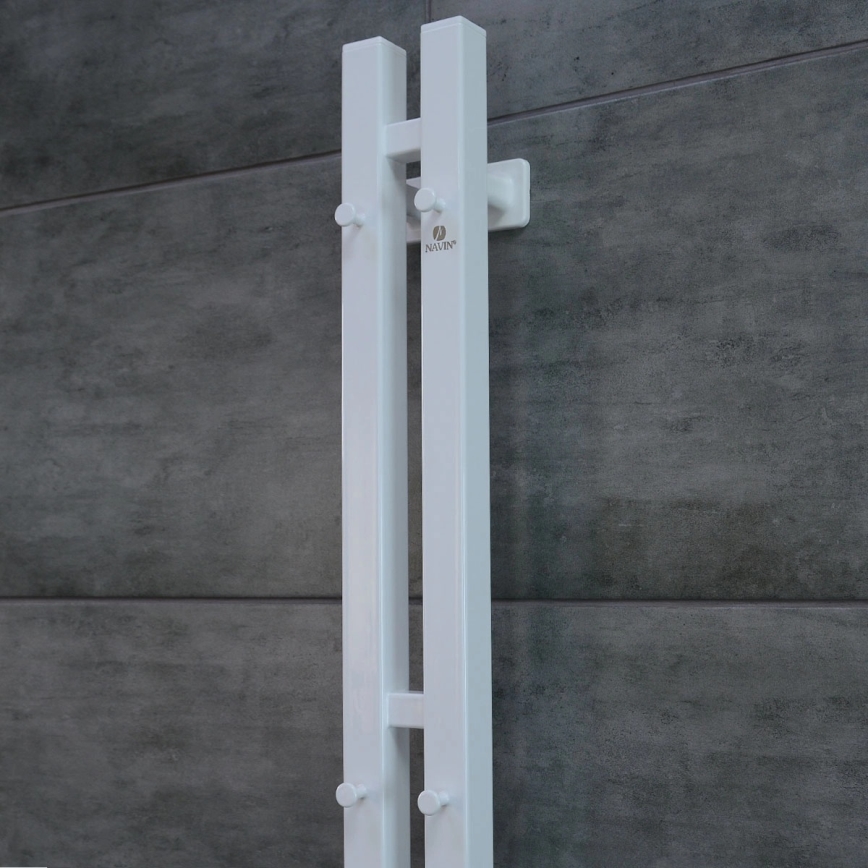 Elektriline rätikukuivati termostaadiga SILOUETTE 106W 150x9cm valge parempoolne