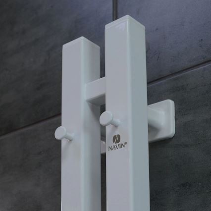 Elektriline rätikukuivati termostaadiga SILOUETTE 106W 150x9cm valge parempoolne
