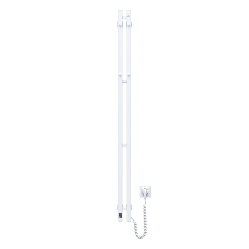 Elektriline rätikukuivati termostaadiga SILOUETTE 200W/230V 150,6 cm IP44 valge parempoolne