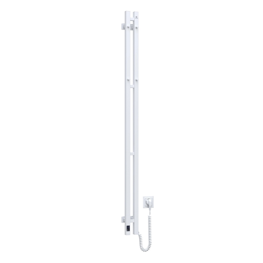 Elektriline rätikukuivati termostaadiga SILOUETTE 200W/230V 150,6 cm IP44 valge parempoolne