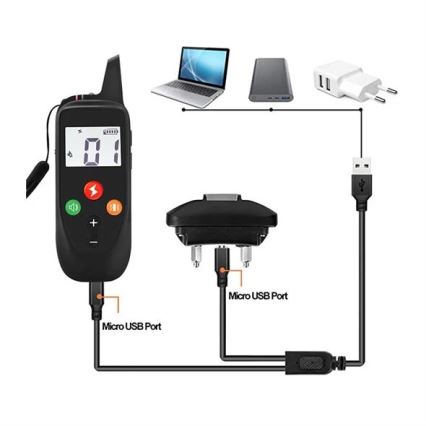 Elektriline treeningrihm koertele 52cm 500m 3,7V 300 mAh IP67