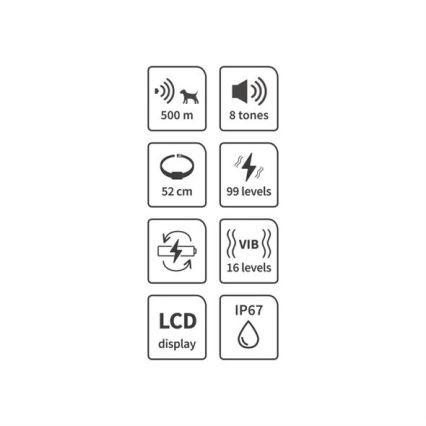Elektriline treeningrihm koertele 52cm 500m 3,7V 300 mAh IP67