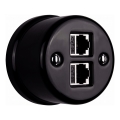 Elhard - keraamiline retro andmepesa 2×RJ45 must