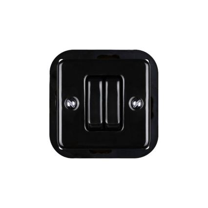 Elhard - Keraamiline retro seerialüliti raamiga nr 5, must