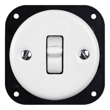 Elhard - keraamiline retro trepilüliti kangiga, raamita, nr 6, valge