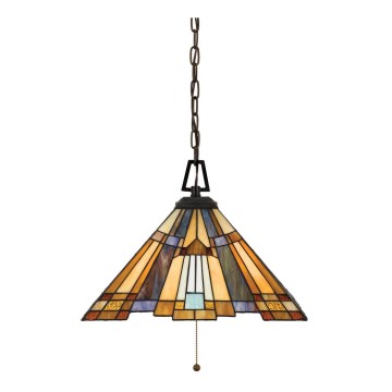 Elstead - Ahelaga Tiffany-kroonlühter INGLENOOK 3xE27/60W/230V