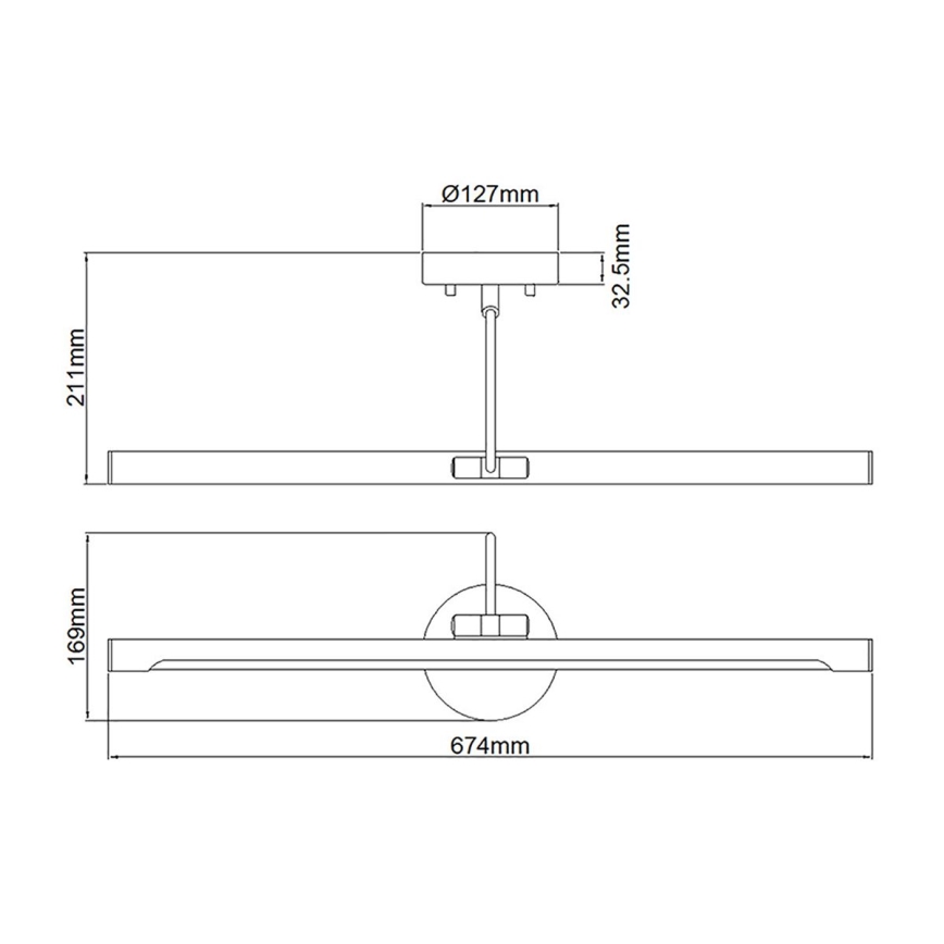Elstead ALTON-PL-L-BB - LED Pildivalgusti ALTON LED/10W/230V kuldne