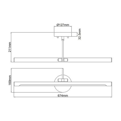 Elstead ALTON-PL-L-BLK - LED Pildivalgusti ALTON LED/10W/230V must