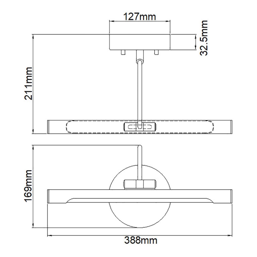 Elstead ALTON-PL-S-BB -LED Pildivalgusti ALTON LED/6W/230V kuldne