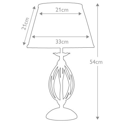 Elstead - Laualamp ARTISAN 1xE27/60W/230V pronks