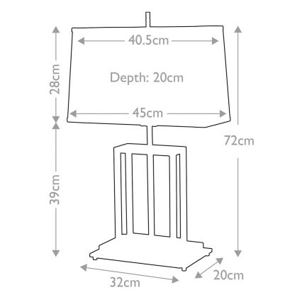 Elstead - Laualamp ATLAS 1xE27/60W/230V