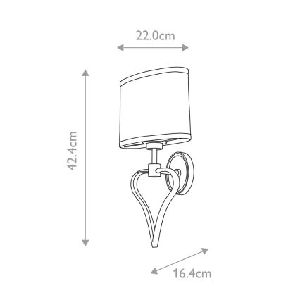 Elstead - LED Seinavalgusti vannituppa FALMOUTH 1xG9/3W/230V + LED/1W IP44