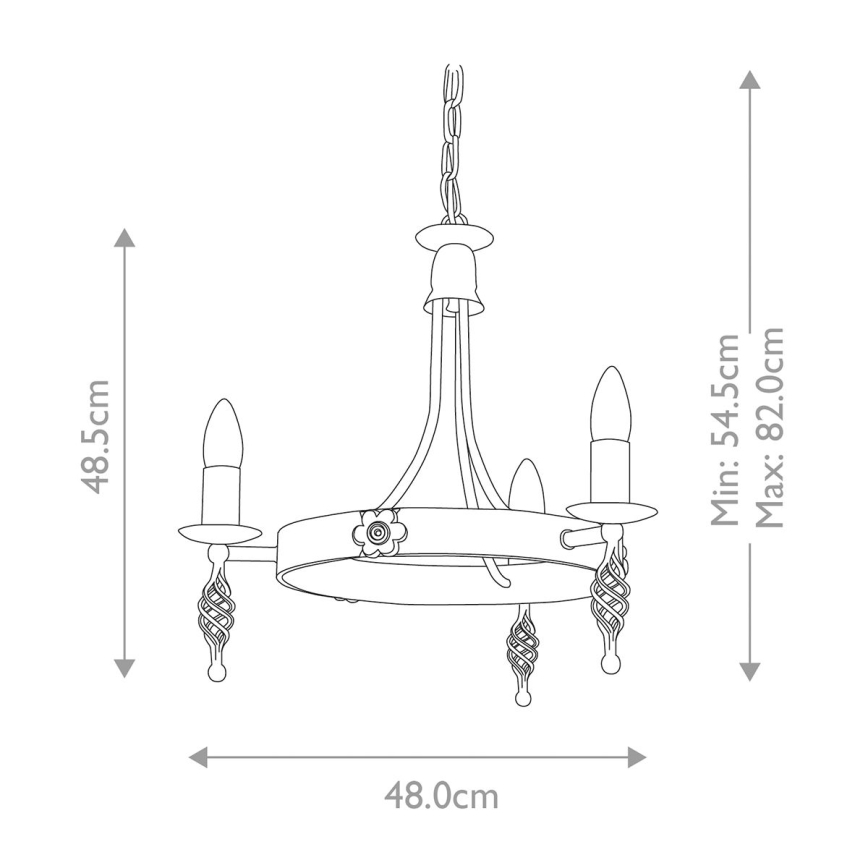 Elstead - Lühter BELFRY 3xE14/60W/230V