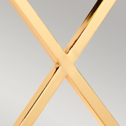 Elstead - Laualamp CROSS 1xE27/60W/230V kuldne/valge