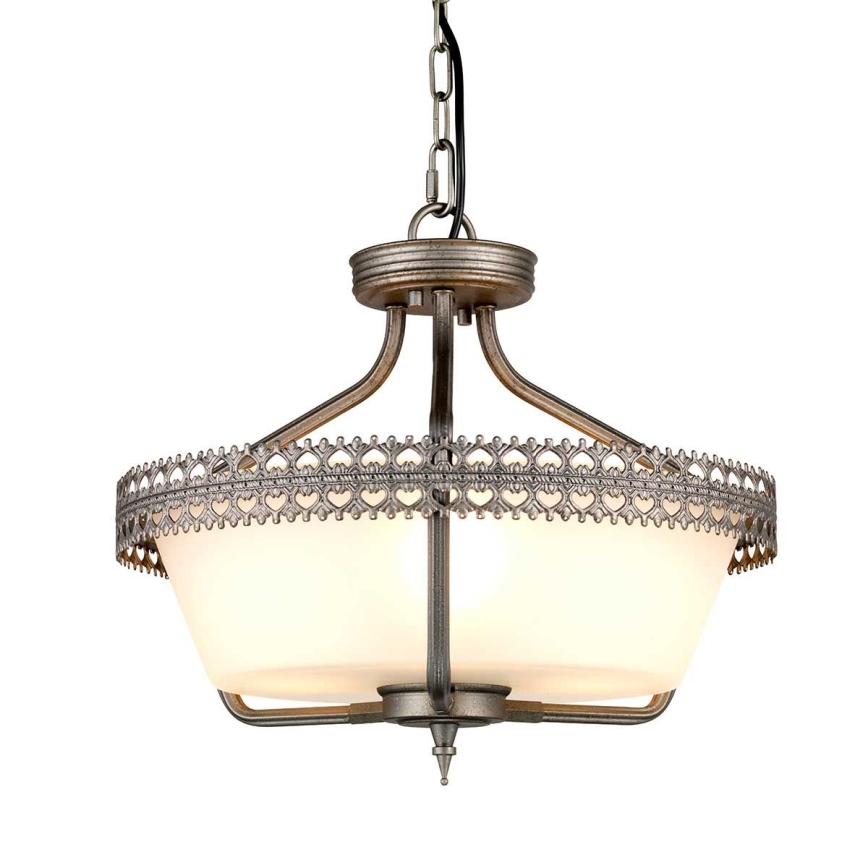 Elstead - Pinnale kinnitatav lühter CROWN 3xE27/60W/230V