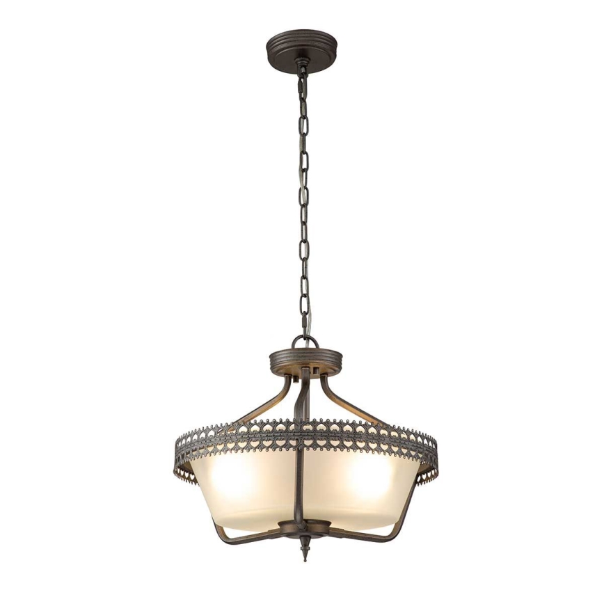 Elstead - Pinnale kinnitatav lühter CROWN 3xE27/60W/230V