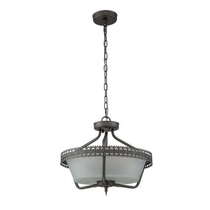 Elstead - Pinnale kinnitatav lühter CROWN 3xE27/60W/230V
