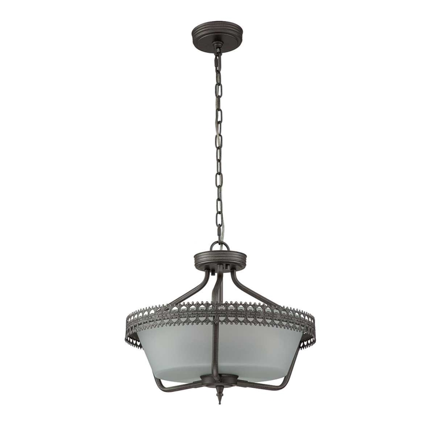 Elstead - Pinnale kinnitatav lühter CROWN 3xE27/60W/230V