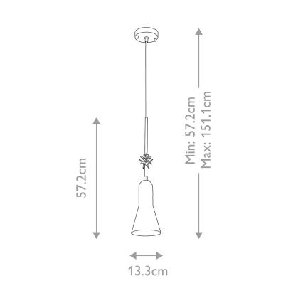 Elstead - Lühter ETOILE 1xE27/60W/230V d. 13,3 cm kuldne