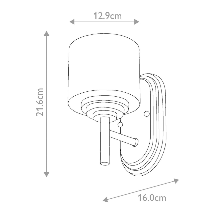 Elstead FE-MALIBU1-BATH - LED Seinavalgusti vannituppa MALIBU 1xG9/3W/230V IP44