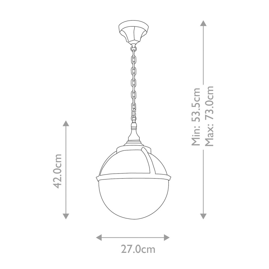 Elstead - Välilühter GLENBEIGH 1xE27/60W/230V IP44