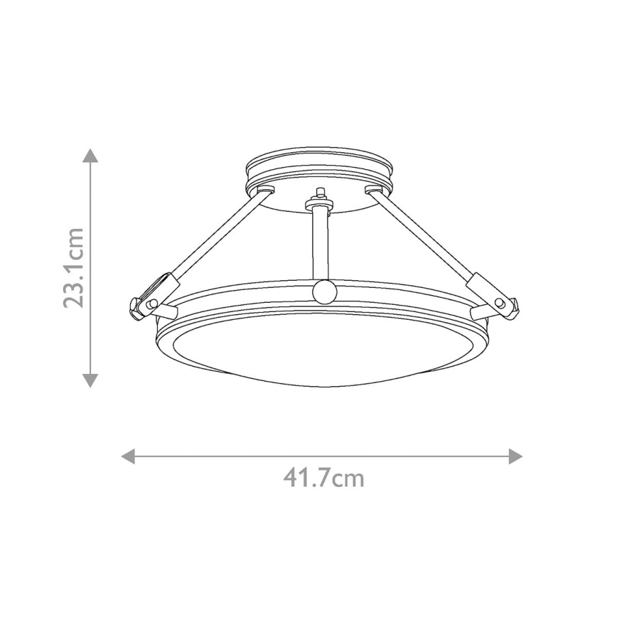 Elstead HK-COLLIER-SF-S - Pinnale kinnitatav lühter COLLIER 3xE14/60W/230V